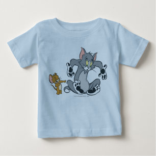 Camiseta Para Bebê Gato do Tom e Jerry Black Paw