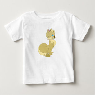Camiseta Para Bebê Gato Doce