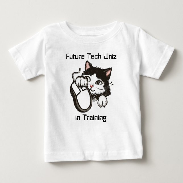 Camiseta Para Bebê Gato e Rato (Frente)
