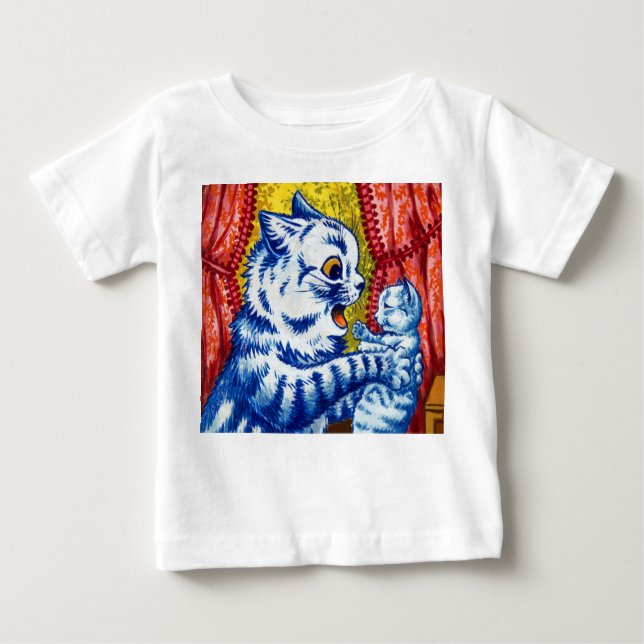 Camiseta Para Bebê Gato e Seus Gatinhos (Frente)