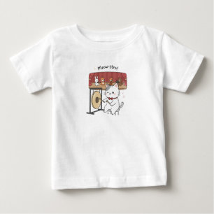 Camiseta Para Bebê Gato Engraçado, Música e Amigos