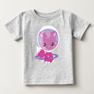 Camiseta Para Bebê Gato Espacial, Gato Bonito, Espaço, Cosmonauta, As
