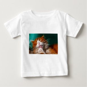 Camiseta Para Bebê gato gatinho gatinho fofo miau