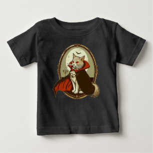 Camiseta Para Bebê Gato Halloween, Contagem Catula