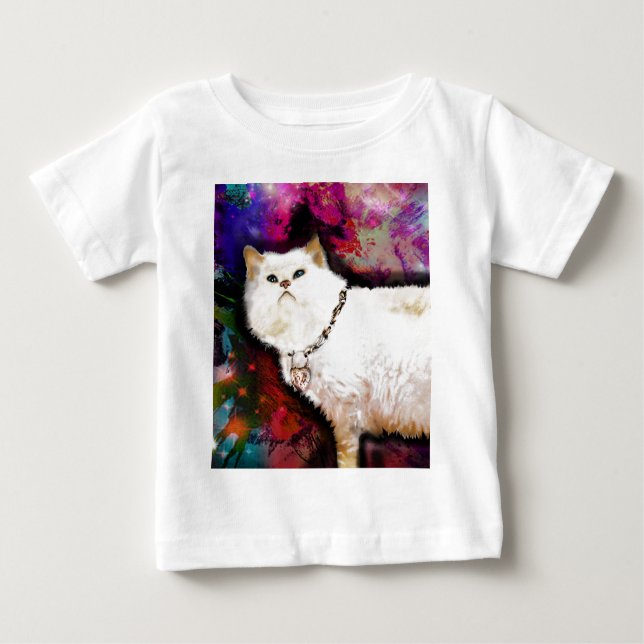 Camiseta Para Bebê Gato Himalaia (Frente)