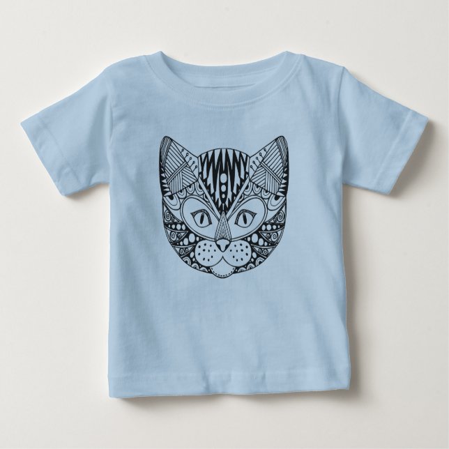Camiseta Para Bebê Gato inspirado (Frente)