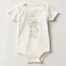 Camiseta Para Bebê Gato Malhado Grinsekatze desenhos Buntstift