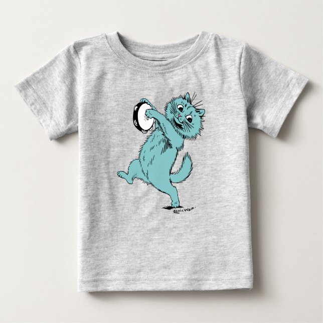Camiseta Para Bebê Gato Musical de Tambourine (Frente)