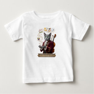 Camiseta Para Bebê Gato Russian Blue Vivaldi: Um Legado Vibrante