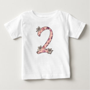 Camiseta Para Bebê Gato Siamês Segundo Aniversário Para Crianças Gato