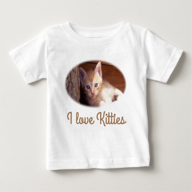 Camiseta Para Bebê Gatos (Frente)