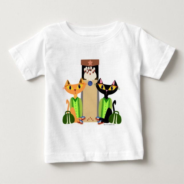 Camiseta Para Bebê Gatos do Grande Beco (Frente)