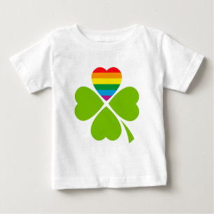 Camiseta Para Bebê Gay Lucky Clover