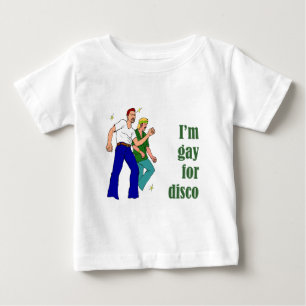 Camiseta Para Bebê Gay para o disco