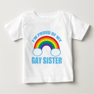 Camiseta Para Bebê Gay Sister