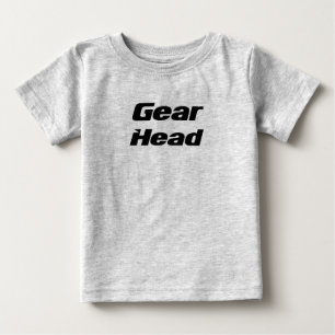 Camiseta Para Bebê Gear Head, onsie para bebê.