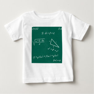 Camiseta Para Bebê geek de álgebra professor de matemática