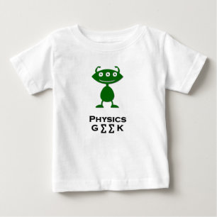 Camiseta Para Bebê Geek de física tripla