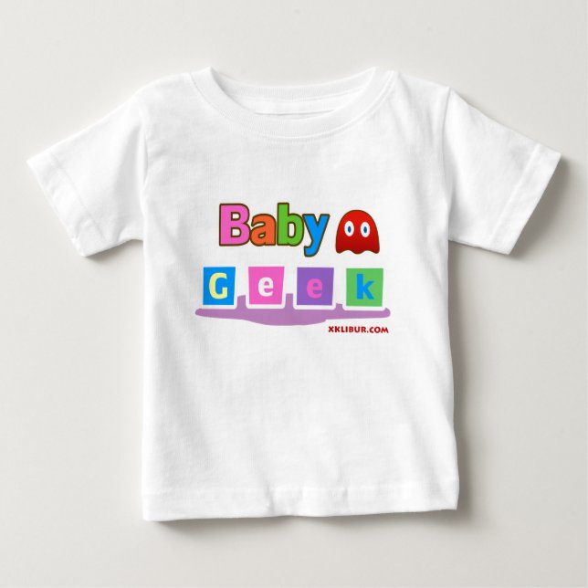 Camiseta Para Bebê Geek do bebê (Frente)