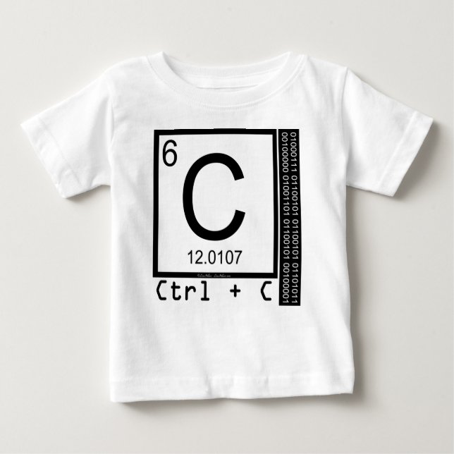 Camiseta Para Bebê Geek-Me! Cópia carbono (Frente)