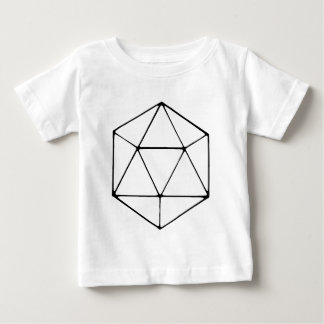 Camiseta Para Bebê Geek minimalista do Gamer do Tabletop do design