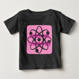 Camiseta Para Bebê Geek No Treinamento