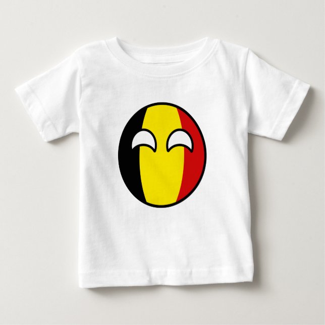 Camiseta Para Bebê Geeky, Bélgica. (Frente)
