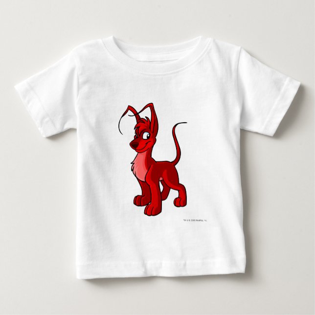 Camiseta Para Bebê Gelert vermelho orgulhoso (Frente)
