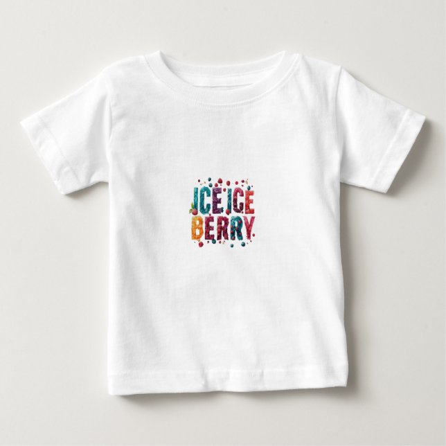 Camiseta Para Bebê Gelo, Berry de Gelo (Frente)