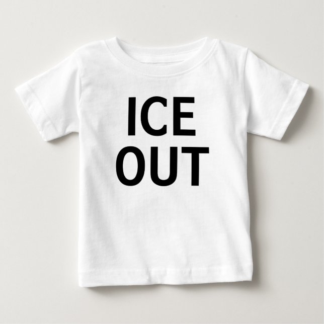 Camiseta Para Bebê Gelo Fora (Frente)