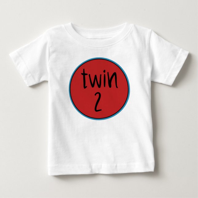Camiseta Para Bebê Gêmeo 2 (Frente)