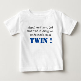 Camiseta Para Bebê Gêmeo Bonito Dizendo Camiseta De Bebê