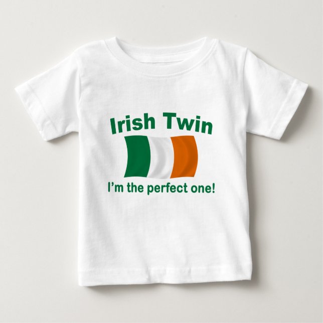 Camiseta Para Bebê Gêmeo irlandês perfeito (Frente)