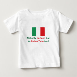 Camiseta Para Bebê Gêmeo italiano perfeito
