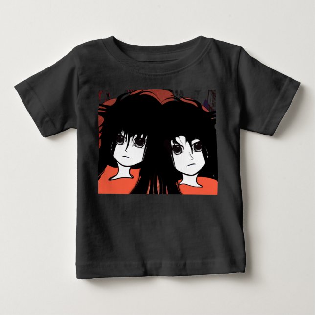 Camiseta Para Bebê Gêmeos Anime (Frente)