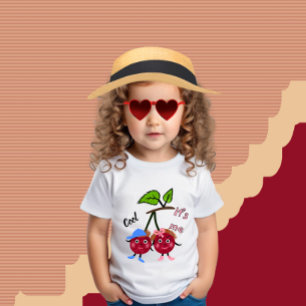 Camiseta Para Bebê Gêmeos cereja
