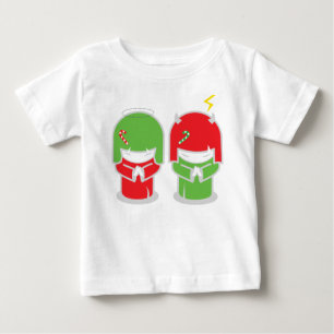 Camiseta Para Bebê Gêmeos do mau do FERIADO