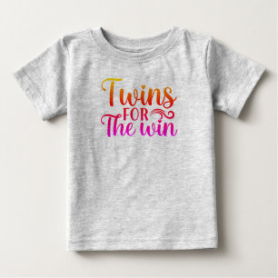 Camiseta Para Bebê Gêmeos para a Vitória