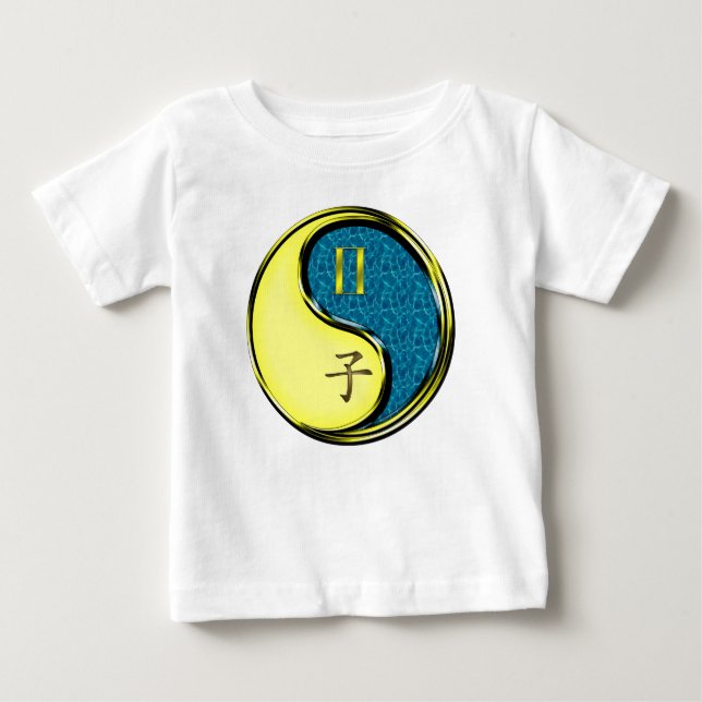 Camiseta Para Bebê Gêmeos & Rato de Água (Frente)