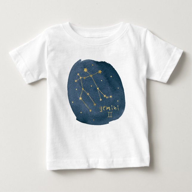 Camiseta Para Bebê Gemini (Frente)