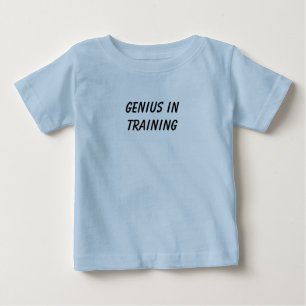 Camiseta Para Bebê Gênio no treinamento