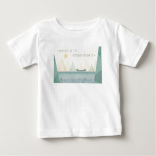 Camiseta Para Bebê Geo exterior eu vagueio frequentemente,