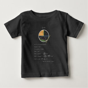 Camiseta Para Bebê Geometria de uma Referência Geométrica de Matem