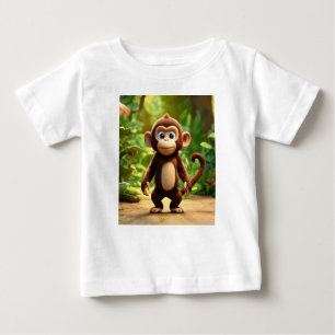 Camiseta Para Bebê George Curioso: O Pequeno Viajante