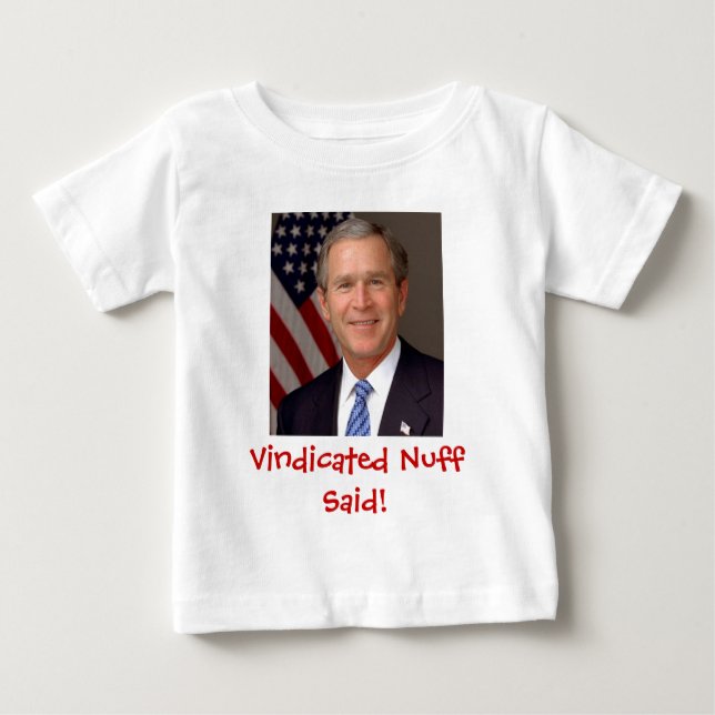 Camiseta Para Bebê George W. Bush (Frente)
