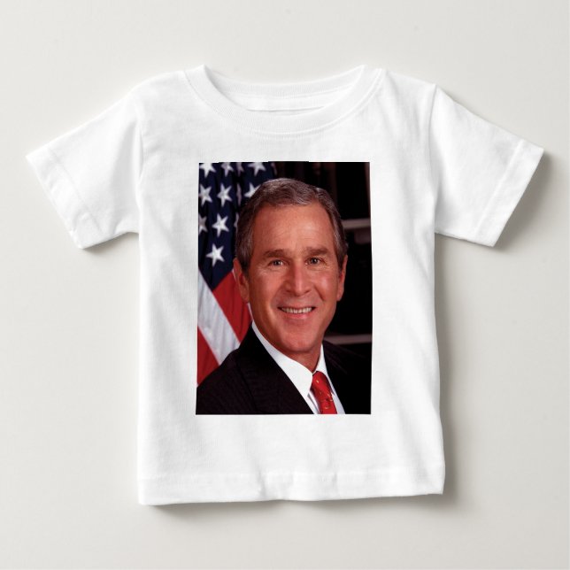 Camiseta Para Bebê George W Bush (Frente)