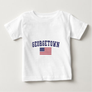 Camiseta Para Bebê Georgetown EUA Flag