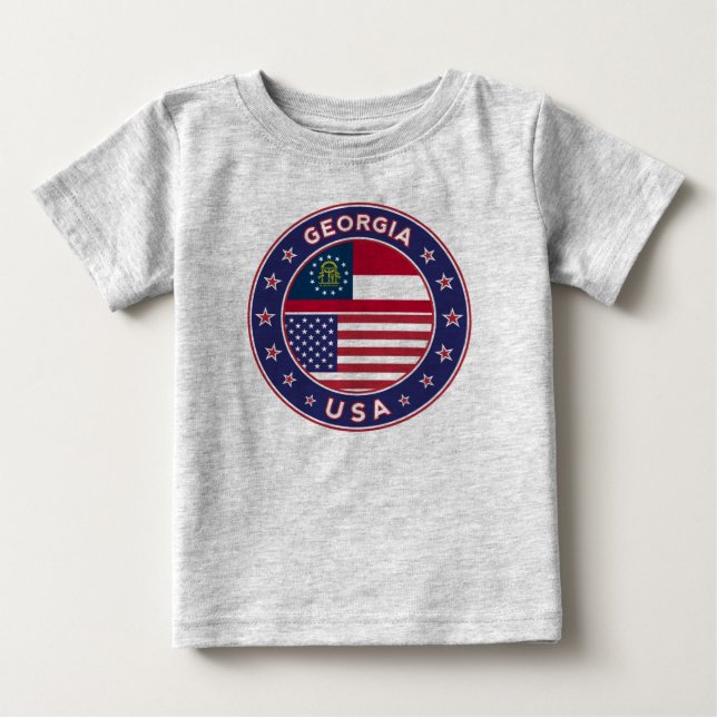 Camiseta Para Bebê Geórgia (Frente)