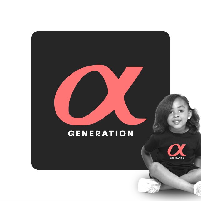 Camiseta Para Bebê Geração ALPHA 2010-2024 | Baby T-Shirt | DP7Art (gen z, gen alpha, gen a, T shirt for girls, baby t shirt, t shirt for baby, pink and black, birthday)