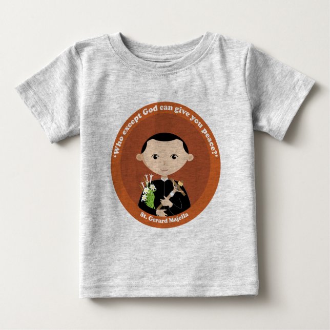 Camiseta Para Bebê Gerard Majella (Frente)